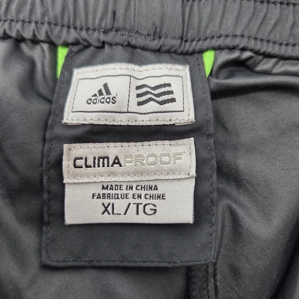 Adidas Pants‎ Men's XL Track ClimaProof Ankle Zip Athletic Black Golf Outdoor